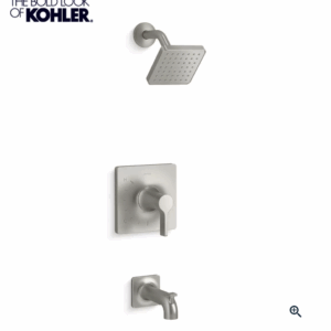 KOHLER SHOWER HEAD One Handle Single Function Bathtub & Shower Faucet in Vibrant® Brushed Nickel (Trim Only)