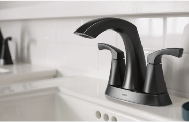 Bathroom Sink Faucet Moan 2 Handle in Black