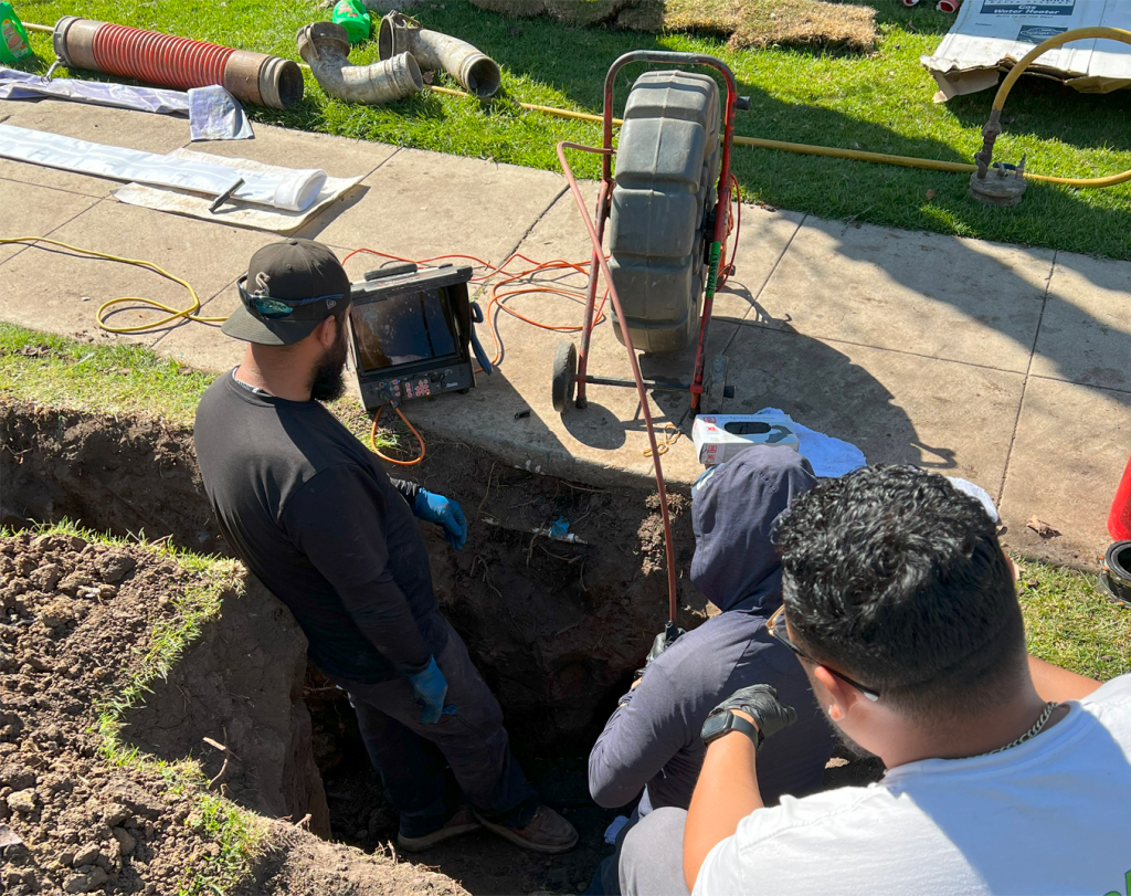 CAMERA INSPECTION FOR SEWER PLUMBING SERVICES