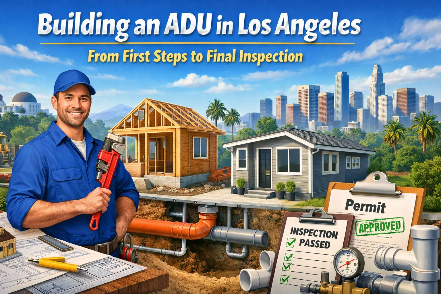 ADU OWNER BUILD CONSTRUCTION START TO FINISH IN LOS ANGELES