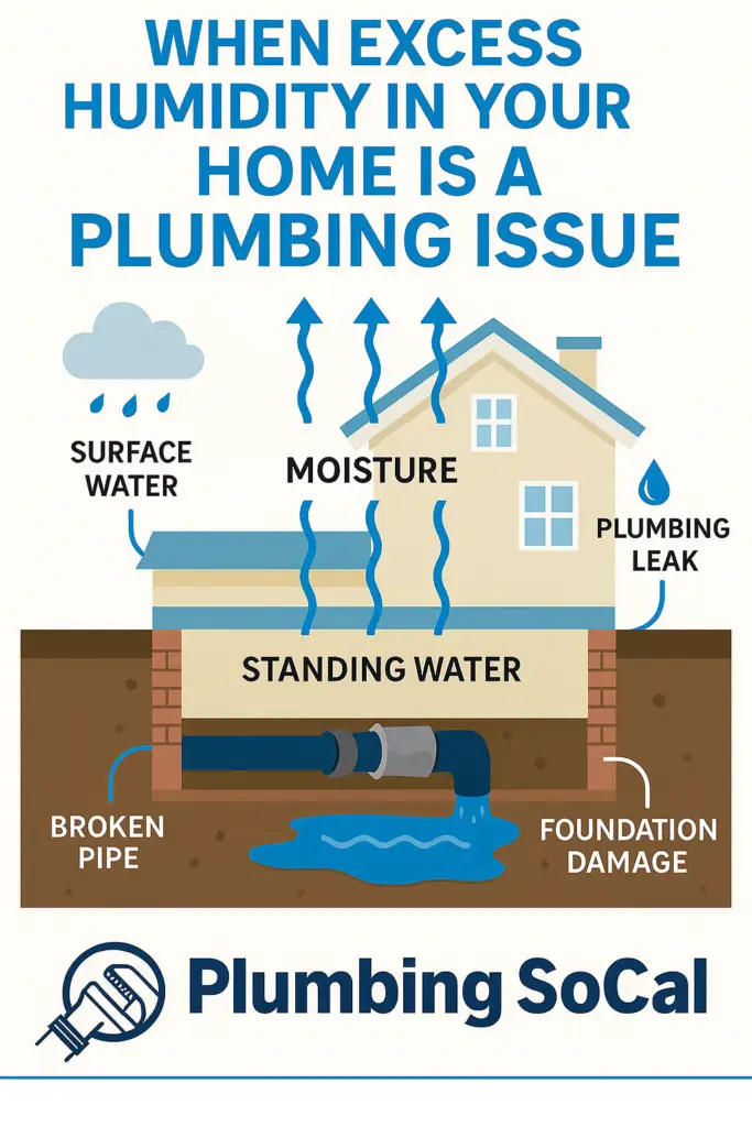Excess Moisture Broken Drain Pipe Plumbing SoCal Long Beach