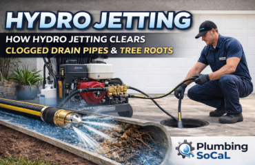 HYDRO JETTER FOR REMOVING ROOTS FROM BACKED UP DRAINS
